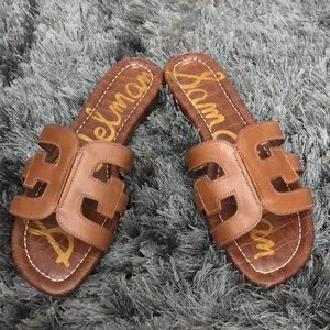New Sam Edelman Brown Leather Sandals